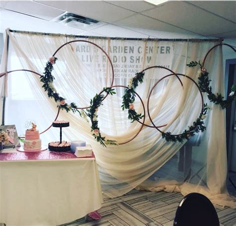 hula hoop decor for wedding.